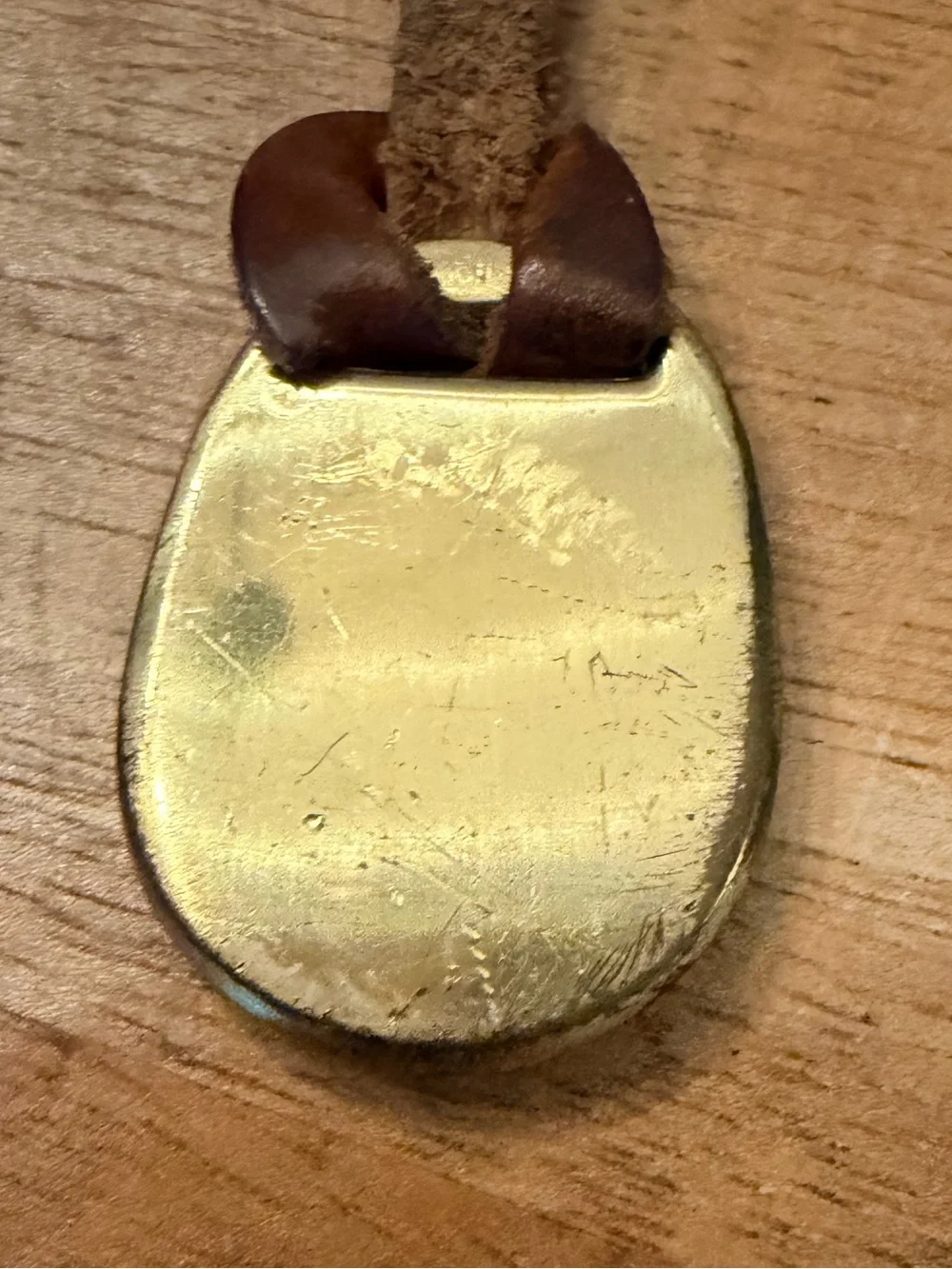 Vintage 80's Early D&B Logo British Tan Brown Leather Brass Fob Bag